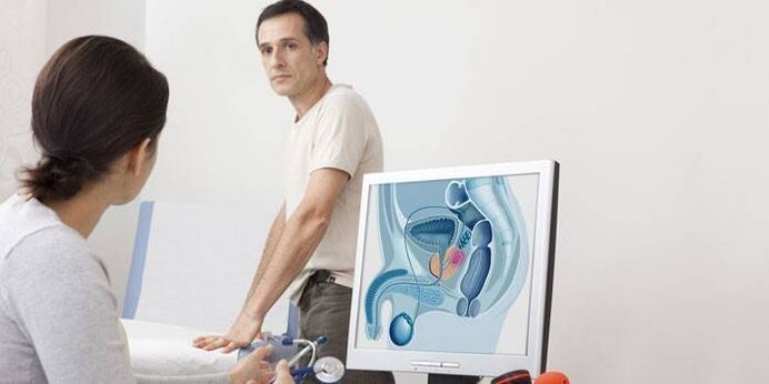 Homem em uma consulta médica